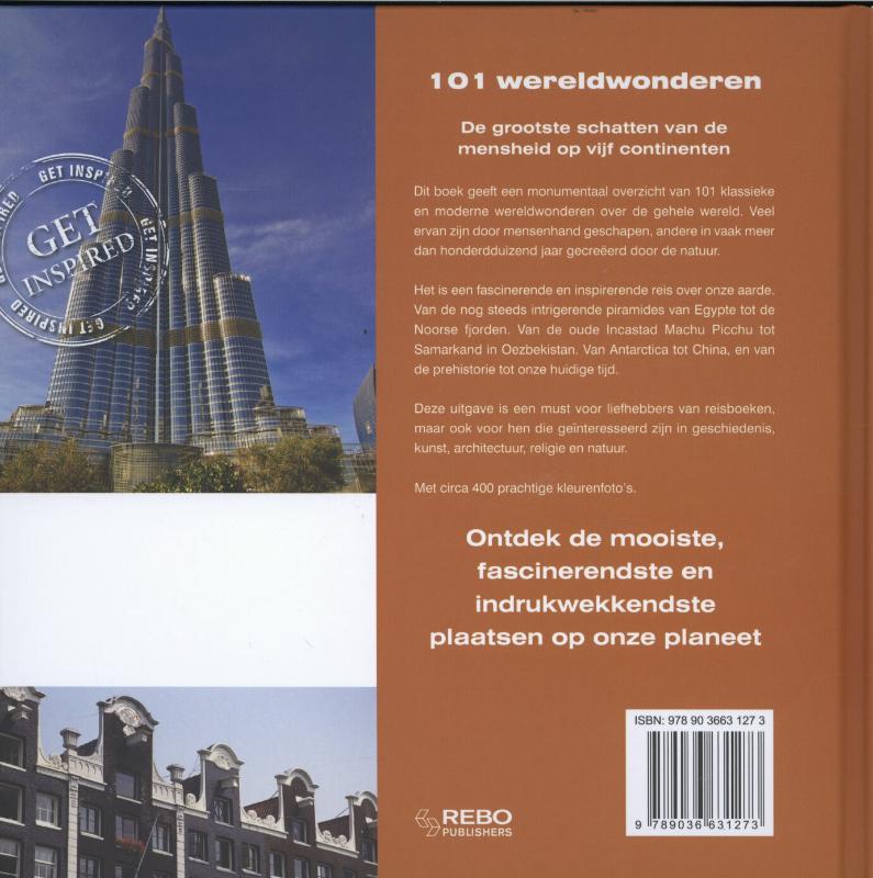 Achterkant van 101 wereldwonderen