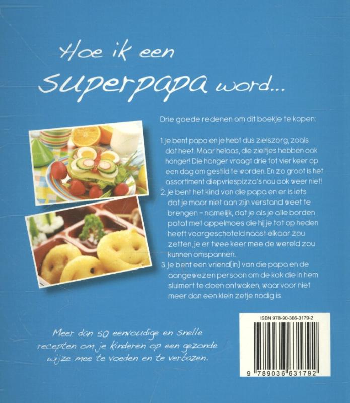 Achterkant van Hoe ik een superpapa word...