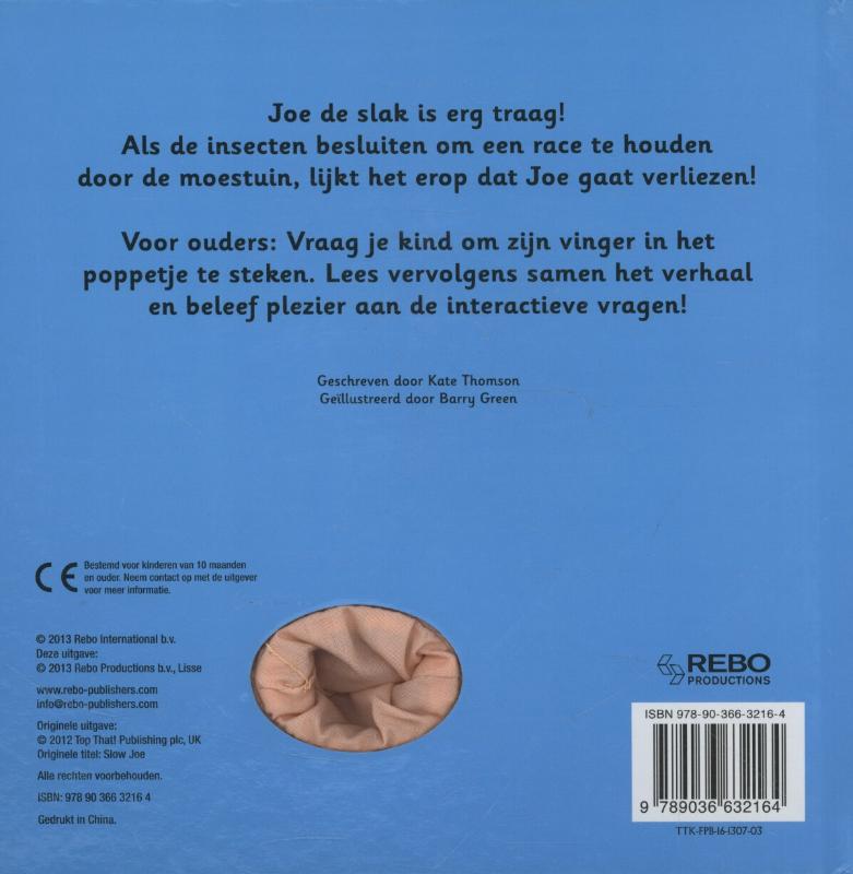 Achterkant van Trage Joe