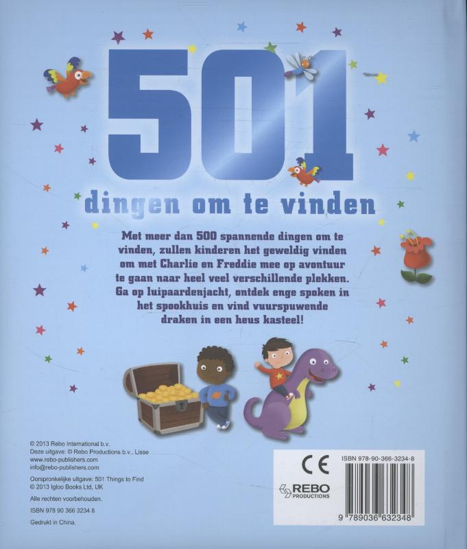 Achterkant van 501 dingen om te vinden