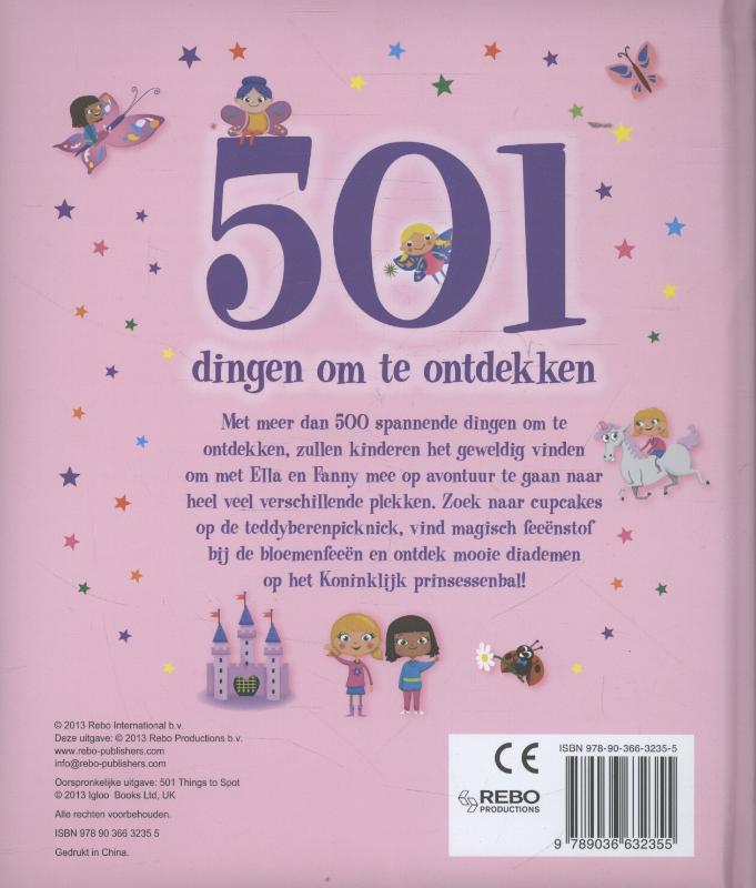 Achterkant van 501 dingen om te ontdekken