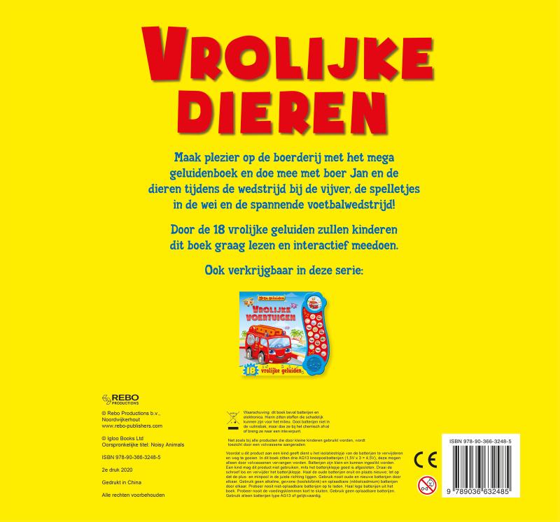 Achterkant van Vrolijke dieren