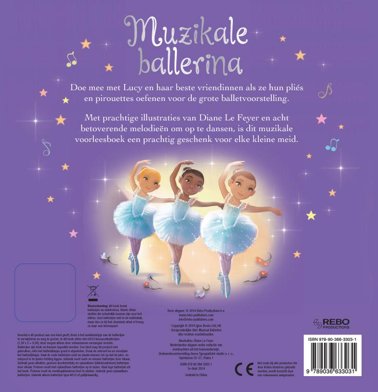 Achterkant van Muzikale ballerina; geluidboek