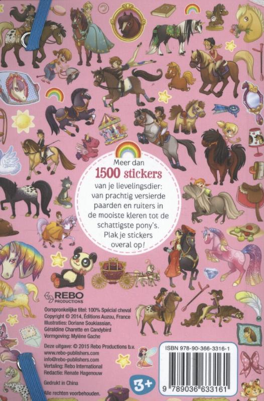 Achterkant van 100% stickers voor meiden