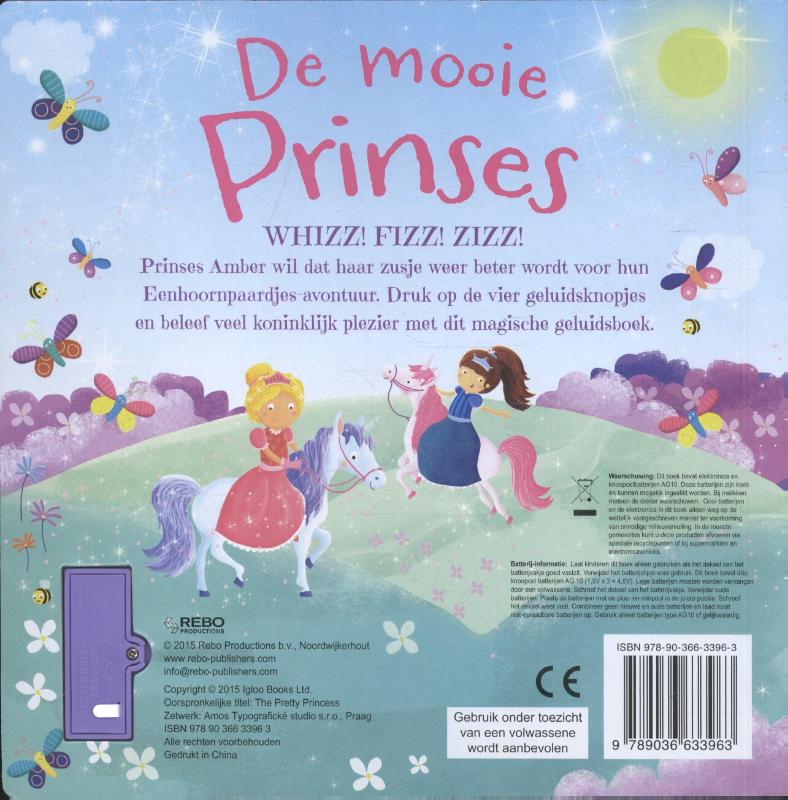 Achterkant van De mooie prinses