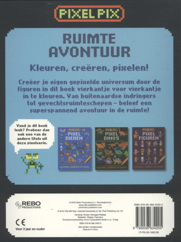 Achterkant van Ruimte avontuur