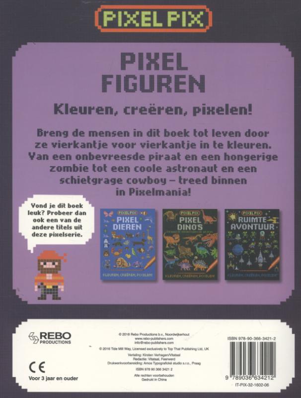 Achterkant van Pixel figuren