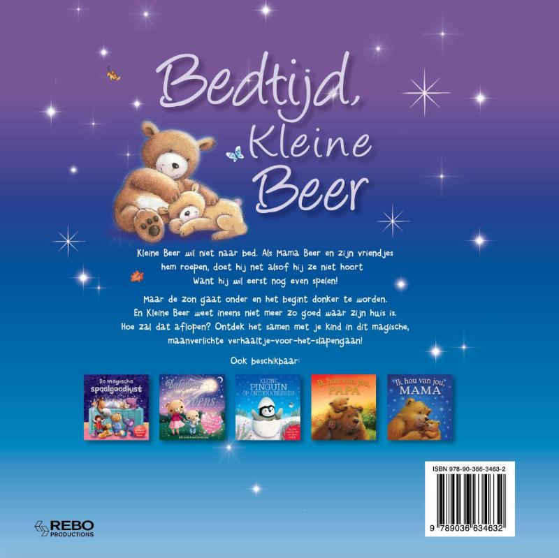 Achterkant van Bedtijd, kleine beer