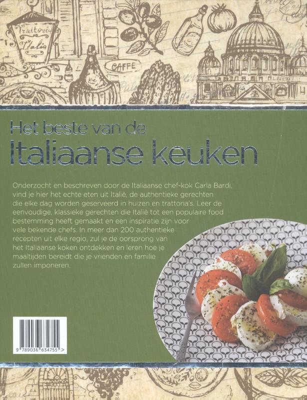 Achterkant van Het beste van de Italiaanse keuken