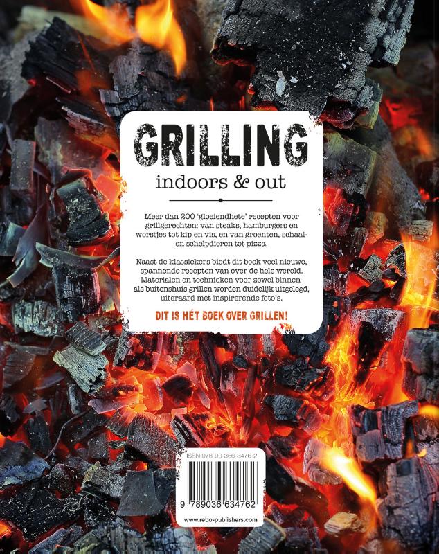 Achterkant van Grilling indoors & out - 200 recepten