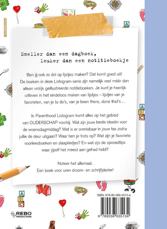 Achterkant van Listogram Parenhood