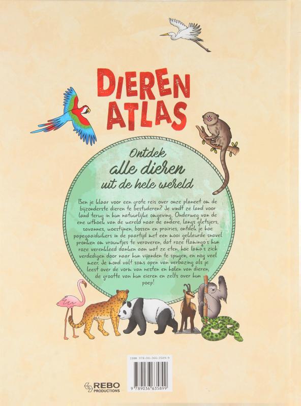 Achterkant van Dierenatlas
