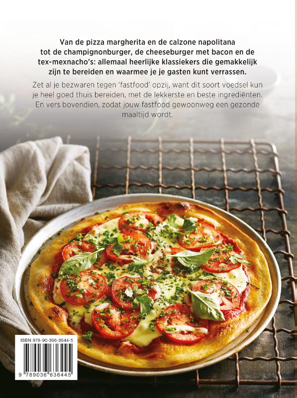 Achterkant van Culinary notebooks Pizza's burgers & nacho's