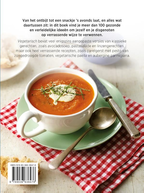 Achterkant van Culinary notebooks Vegetarisch
