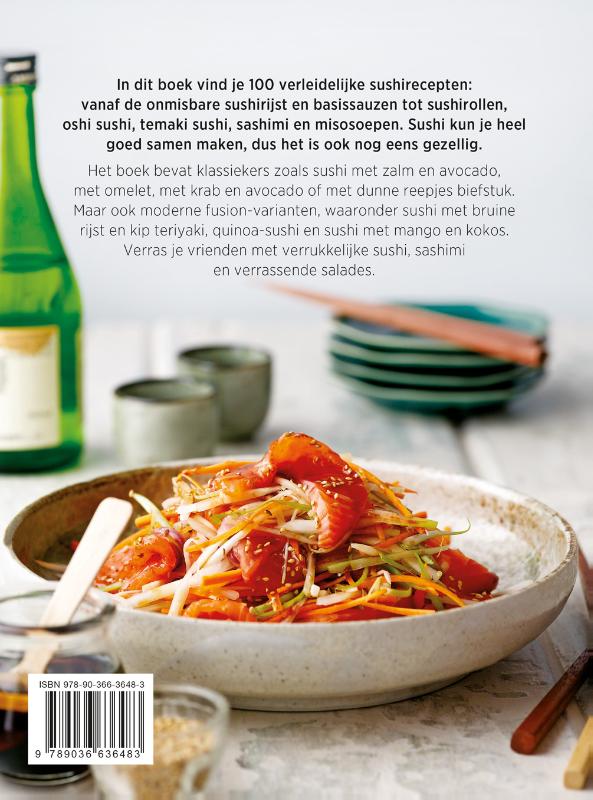 Achterkant van Culinary notebooks Sushi & Sashimi