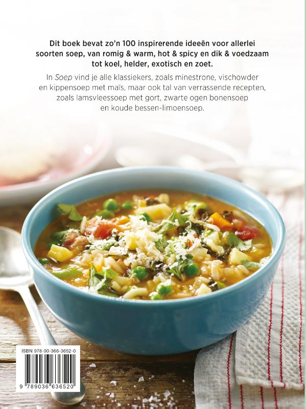 Achterkant van Culinary Notebooks Soep