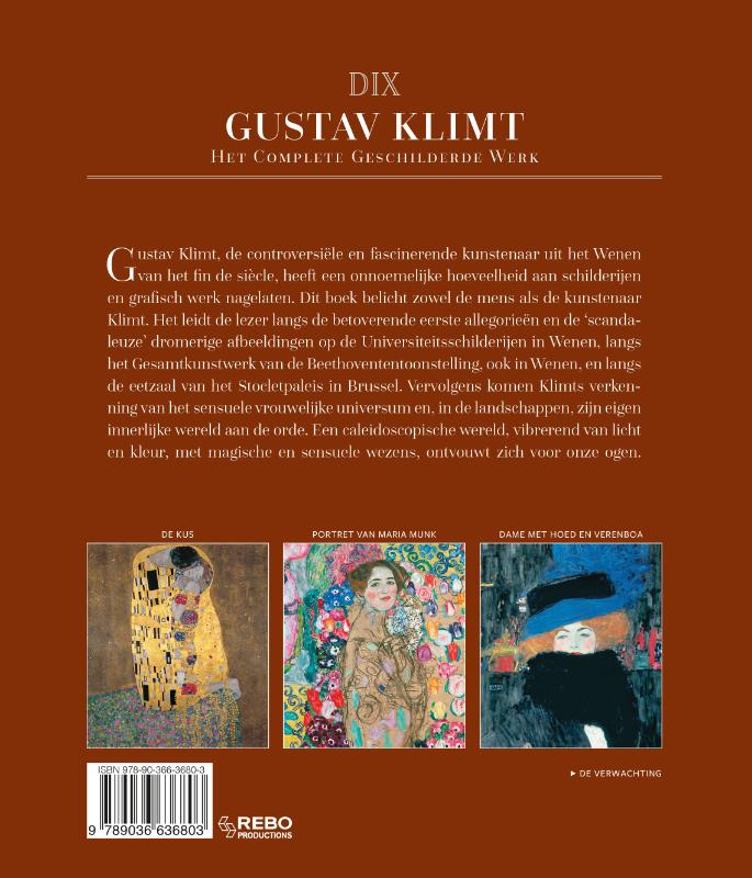 Achterkant van Gustav Klimt