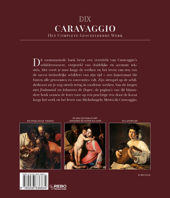 Achterkant van Caravaggio