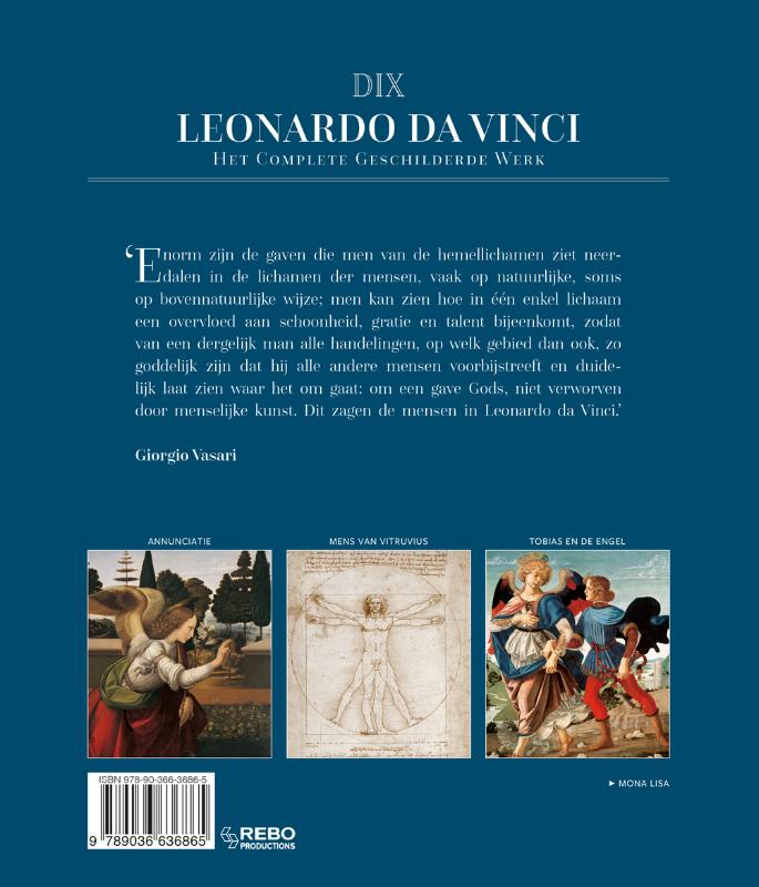 Achterkant van Leonardo da Vinci