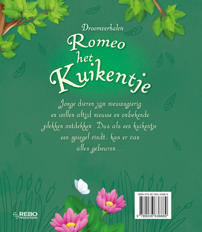 Achterkant van Romeo het kuikentje