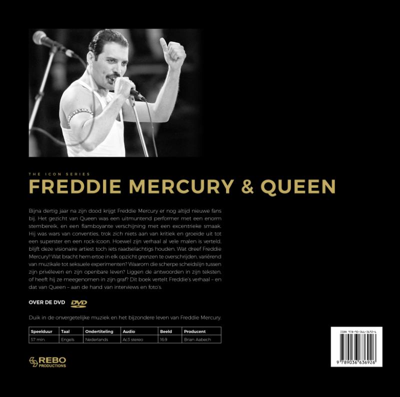 Achterkant van Freddie Mercury & Queen