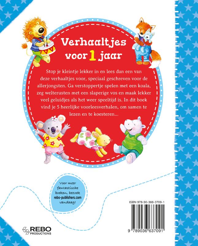 Achterkant van Verhaaltjes voor 1 jaar