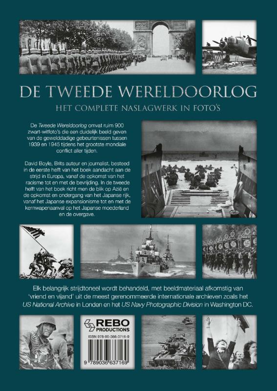 Achterkant van De tweede wereldoorlog in foto's