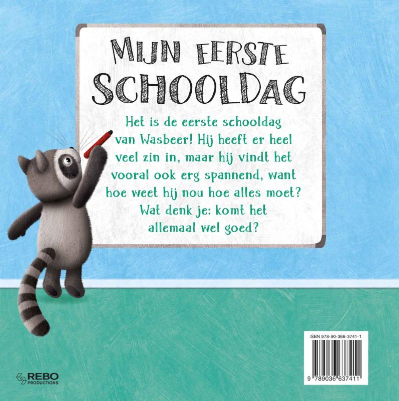 Achterkant van Mijn eerste schooldag