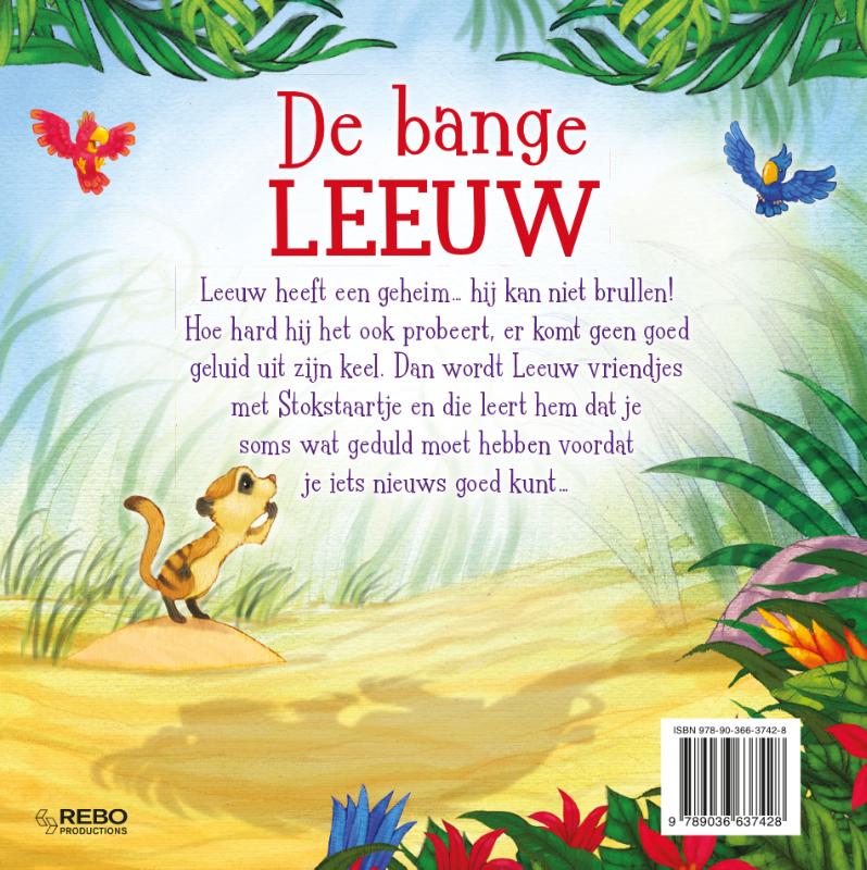 Achterkant van De bange leeuw