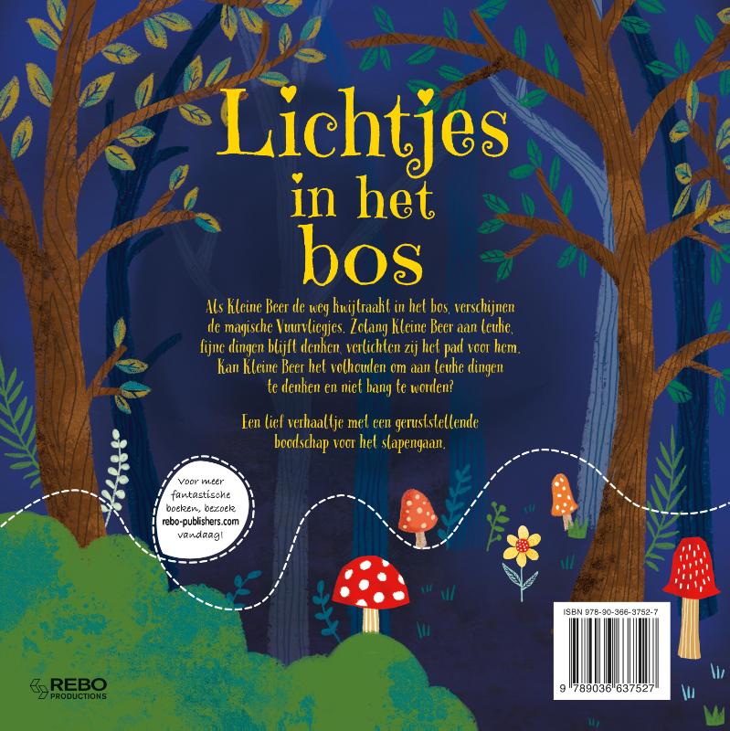 Achterkant van Lichtjes in het bos