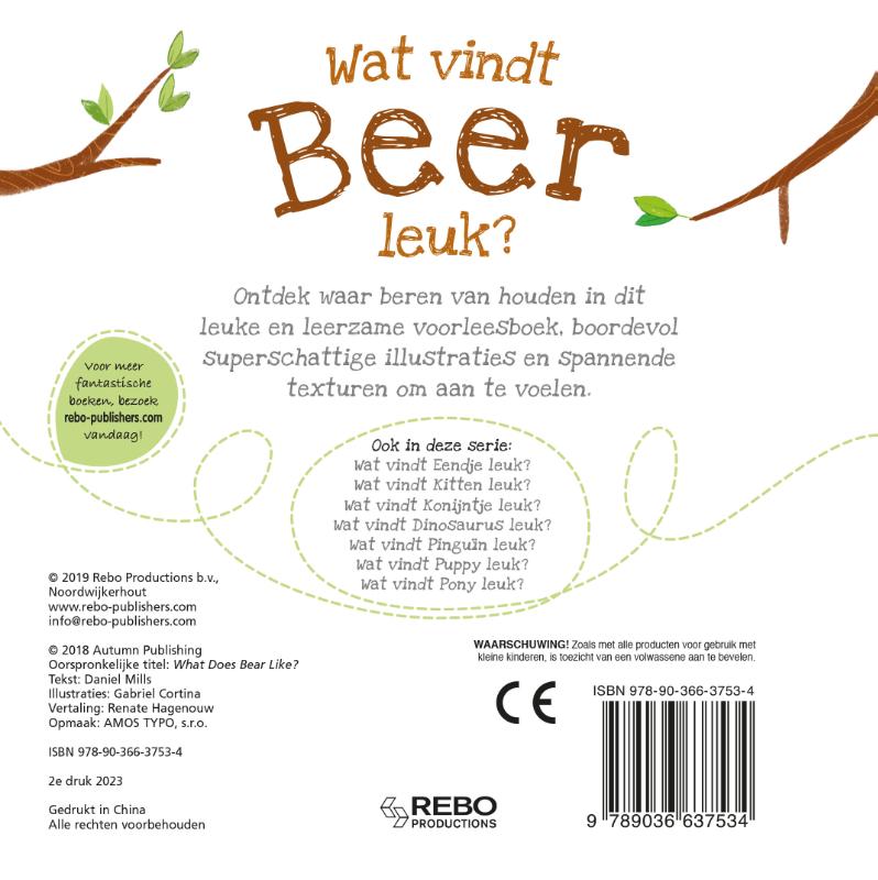 Achterkant van Wat vindt beer leuk?