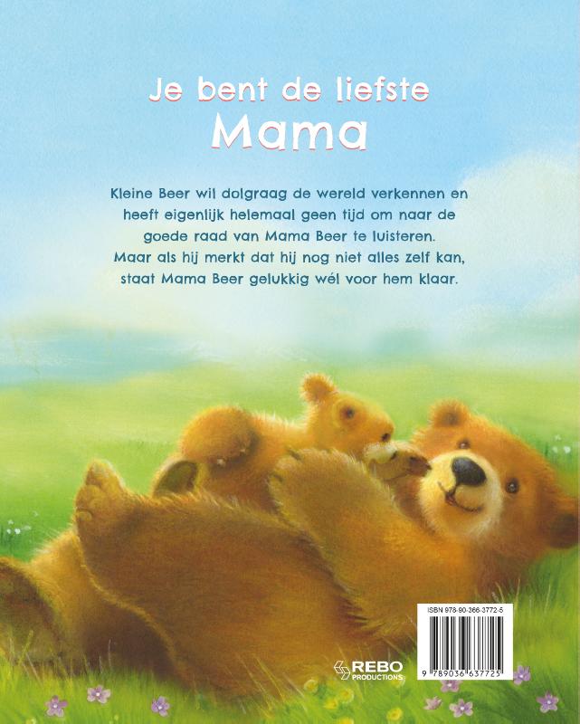 Achterkant van Je bent de liefste mama
