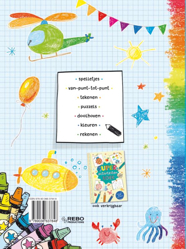 Achterkant van MEGA activiteiten boek