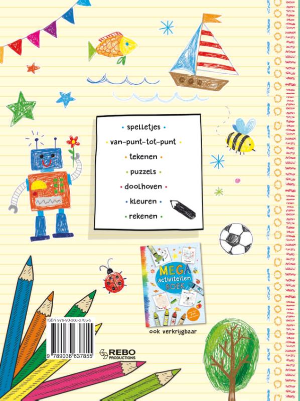 Achterkant van SUPER activiteitenboek