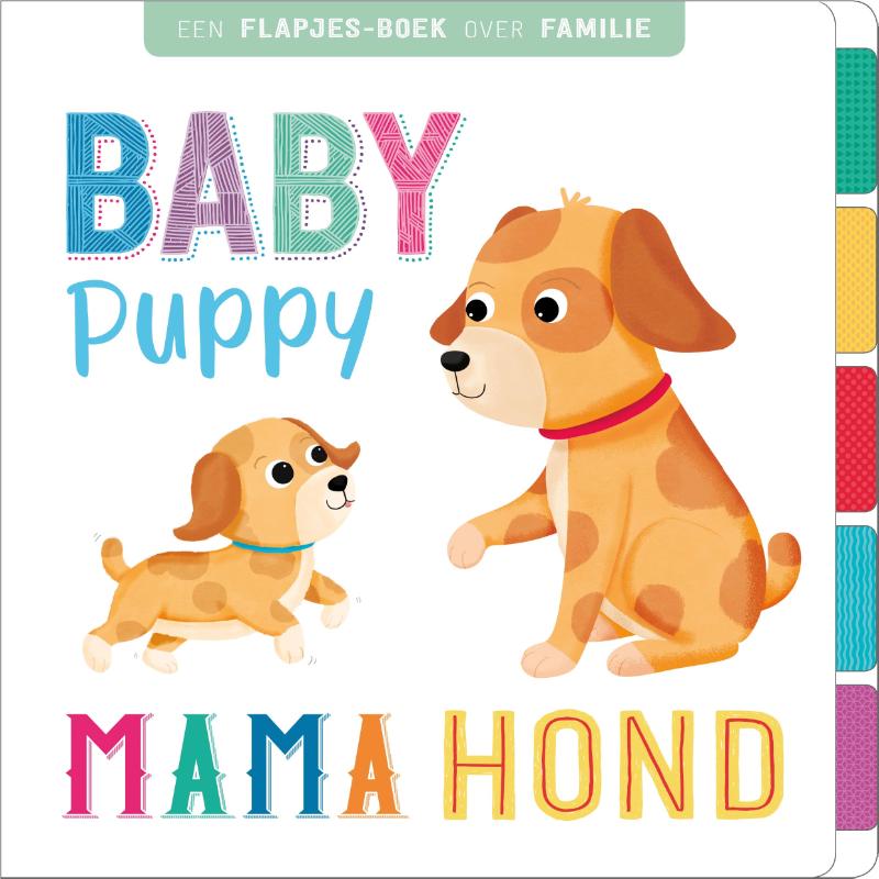 Achterkant van Baby puppy, mama hond