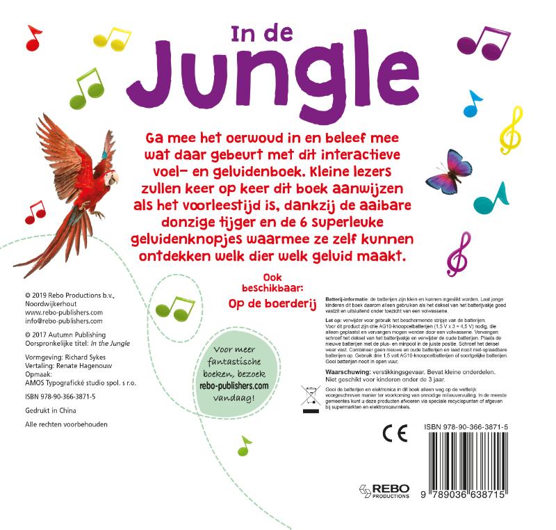 Achterkant van In de jungle