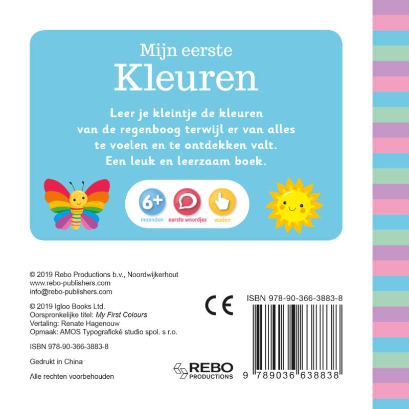 Achterkant van Mijn eerste kleuren