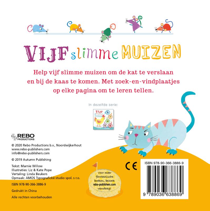 Achterkant van Vijf slimme muizen