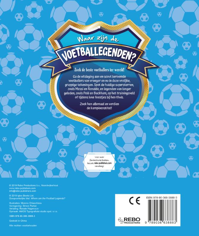 Achterkant van Waar zijn de voetballegenden?