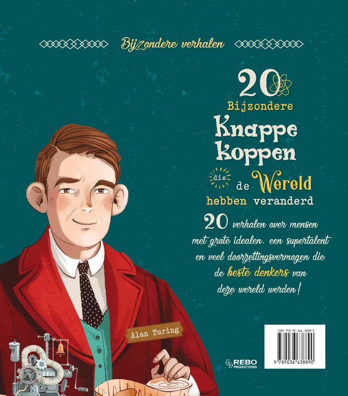 Achterkant van 20 Bijzondere knappe koppen die de Wereld hebben veranderd
