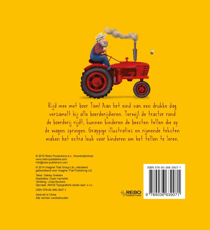 Achterkant van De Grote Rode Tractor