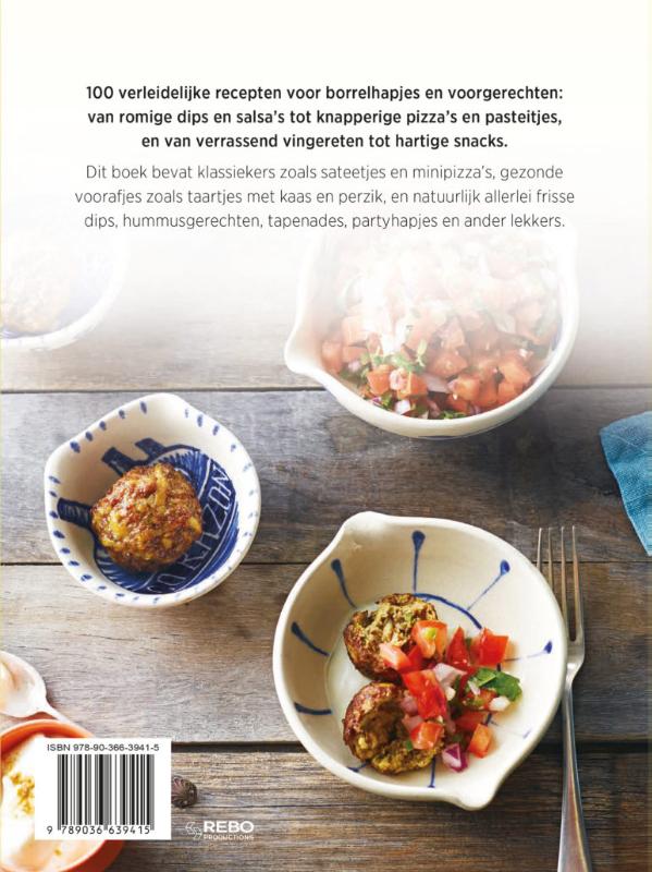 Achterkant van Borrelhapjes & voorgerechten