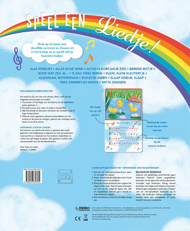 Achterkant van Speel een liedje!