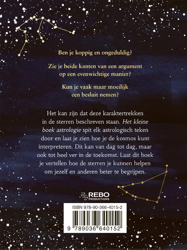 Achterkant van Astrologie - Het kleine boek