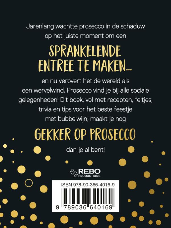 Achterkant van Prosecco is always the answer-cadeauboek