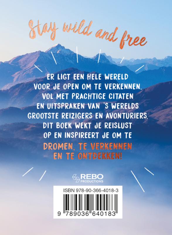 Achterkant van Dream, explore, discover
