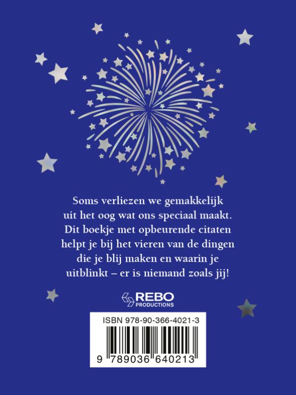 Achterkant van Never lose your sparkle - cadeauboek