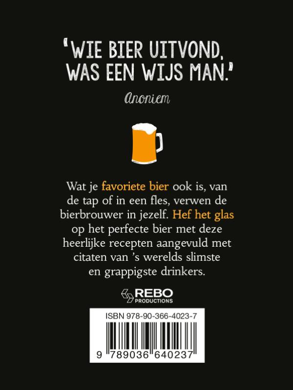 Achterkant van It's always beer o'clock - cadeauboek