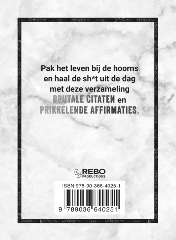 Achterkant van Carpe that f*cking diem