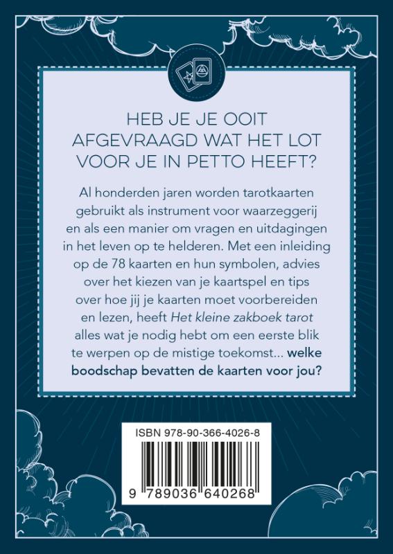 Achterkant van Tarot - Het kleine zakboek